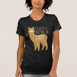 Crazy alpaca lady t-shirt
