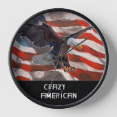 Crazy American Eagle Clock (Voorkant)