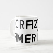 CRAZY AMERICAN MUG (Devant gauche)