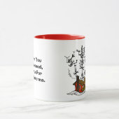 Crazy Antenna House Ham Radio Kerstmis Mok (Midden)