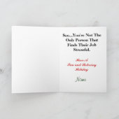 Crazy Antenna House Kerstmis Kaart (Binnen)