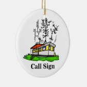 Crazy Antenna Mobile Home Ham Radio Ornament (Rechts)