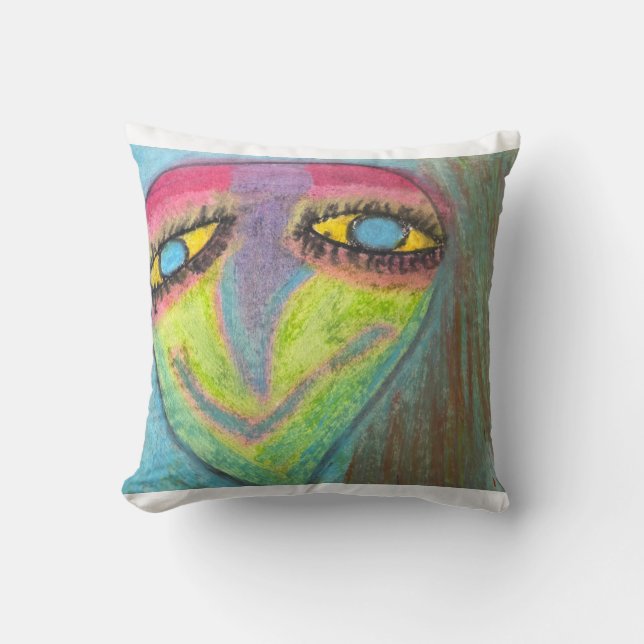 Crazy Art 2 Coussin de jet (Recto)