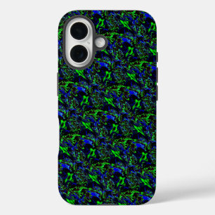 Crazy Artdeco in Funky Rainbow Style iPhone 16 Hoesje