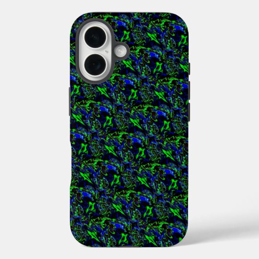 Crazy Artdeco in Funky Rainbow Style Case-Mate iPhone Case (Achterkant)