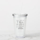 CRAZY AUNT ACRYL DRINKBEKER (Achterkant)