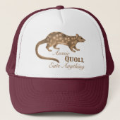 Crazy Aussie Quoll eet alles Trucker Pet (Voorkant)