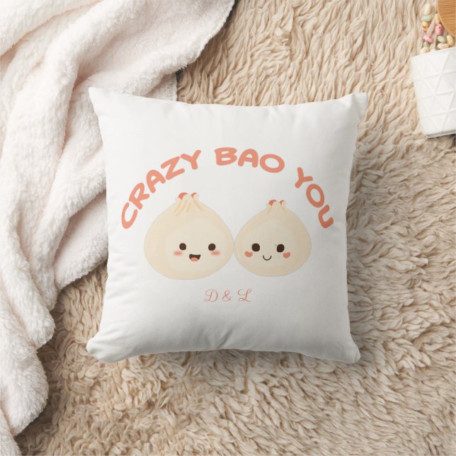 Crazy Bao You Couple mignon ensemble de coussin (Couverture)