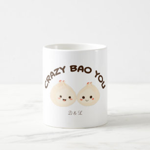 Crazy Bao You Schattige paar T-shirt set Koffiemok