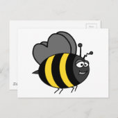 Crazy Bee Briefkaart (Voorkant / Achterkant)