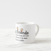 Crazy Best Friend Espresso Kop (Voorkant rechts)