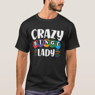 Crazy Bingo Lady komt op de bezoeker zodat ik Holl T-shirt