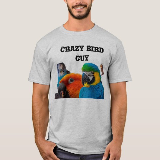 Crazy Bird Guy Tshirt (Voorkant)