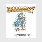 Crazy Bird Sticker (Feuille)