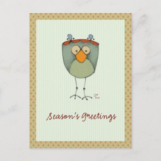 Crazy Birds Briefkaart (Voorkant)