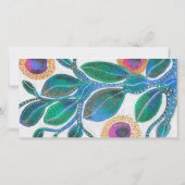 Crazy blue woestijn plant, abstract, boekmerk bedankkaart (Achterkant)