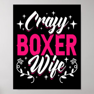 Crazy Boxer Echtgenote Boksen Poster