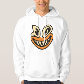 Crazy Breed glimlachend gezicht - Unieke vette gra Hoodie