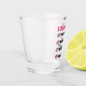 Crazy Brunette West Virginianus Single met naam Shot Glas (Links)