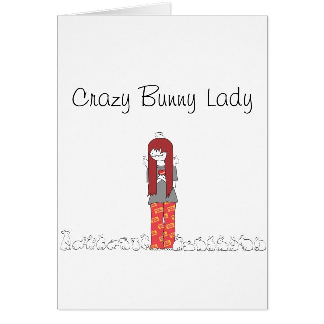 CRAZY BUNNY LADY (Voorkant)