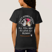 Crazy Bunny Person T-shirt (Achterkant)
