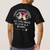 Crazy Bunny Person T-shirt (Achterkant)