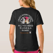 Crazy Bunny Person  T-shirt (Achterkant)