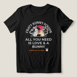 Crazy Bunny Person Tri-Blend Shirt