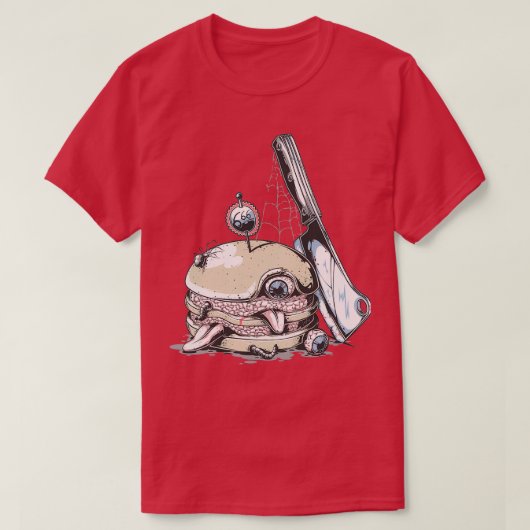 Crazy Burger T-shirt (Design voorkant)