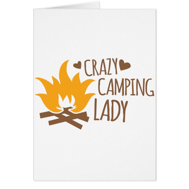 Crazy Camping Lady (Voorkant)