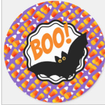 Crazy Candy Corn Black Bat Boo!