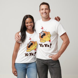 Crazy Cartoon Cat T Shirt   Cartoon Cat Yo-Yo T-sh