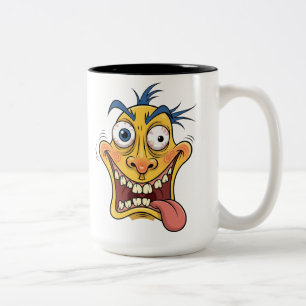 Crazy Cartoon Face Mok – Funny Expression Coffee