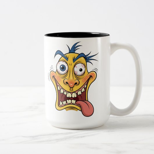 Crazy Cartoon Face Mok – Funny Expression Coffee (Rechts)