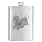 Crazy Cartoon Horse Classic Flask Flacon (Voorkant)