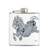 Crazy Cartoon Horse Hip Flask Heupfles (Voorkant)