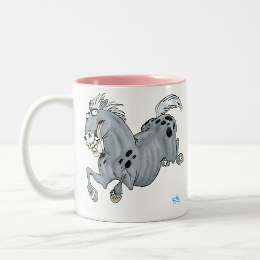 Crazy Cartoon Horse Mug (Gauche)