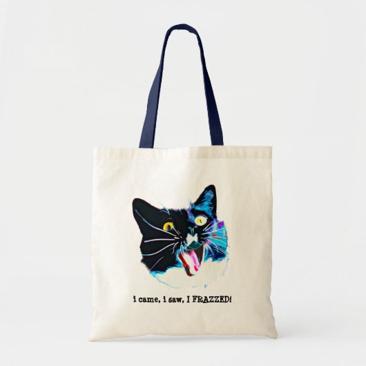 Crazy Cat Canvas tas (Voorkant)