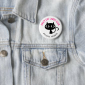 Crazy Cat Dames Club Ronde Button 5,7 Cm (In situ)