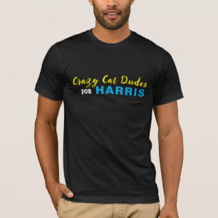 Crazy Cat Dudes voor HARRIS Funny T-shirt