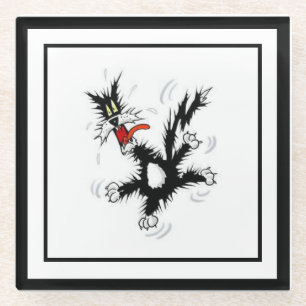 Crazy Cat Glazen Onderzetter