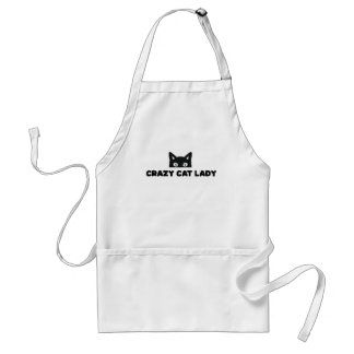 Crazy Cat Lady Apron Standaard Schort