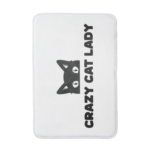 Crazy Cat Lady Bath Mat (Voorkant Verticaal)