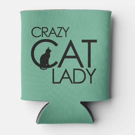 Crazy Cat Lady Blikjeskoeler (Voorkant)