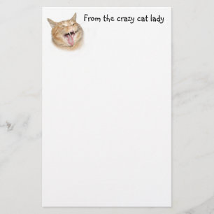 Crazy cat lady briefpapier