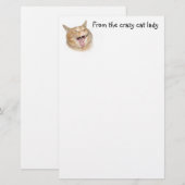 Crazy cat lady briefpapier (Voorkant / Achterkant)
