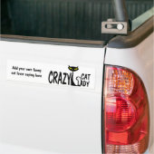 Crazy Cat Lady Bumpersticker (Op Truck)