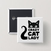 Crazy Cat Lady Button (Voorkant /achterkant)