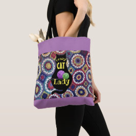 Crazy Cat Lady Canvas tas