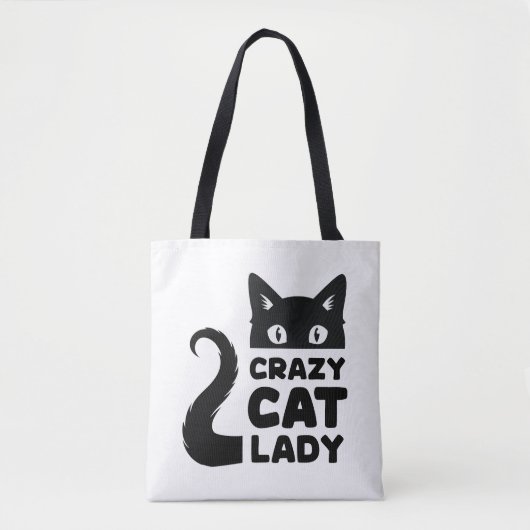 Crazy Cat Lady Canvas tas (Voorkant)